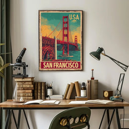 San Francisco Vintage Travel Poster