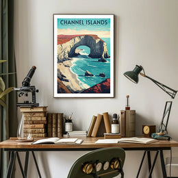 Channel Islands Poster Vintage National Park Print