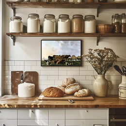Serene Countryside Scene Pastoral Heritage Poster