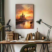 St. Basil's Cathedral at Sunset – Cultural or Heritage Poster