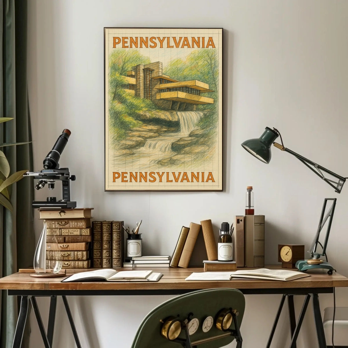 Pennsylvania Architectural Marvel Poster