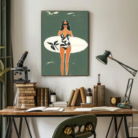 Surf Chic Poster Modern Beach Wall Art Print