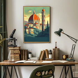 Artistic View of Florence's Duomo Poster