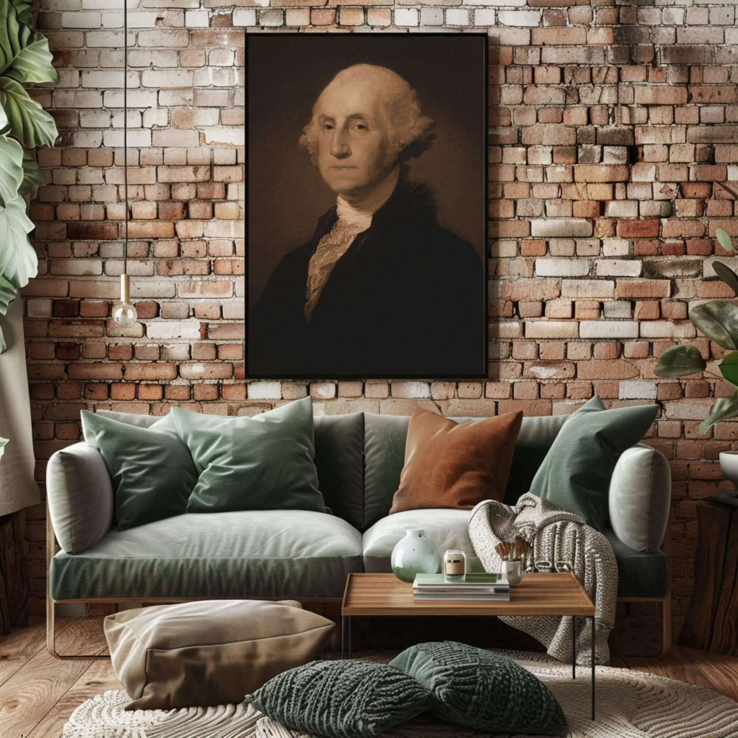 George Washington 1st President Of The United States Sepia Photo