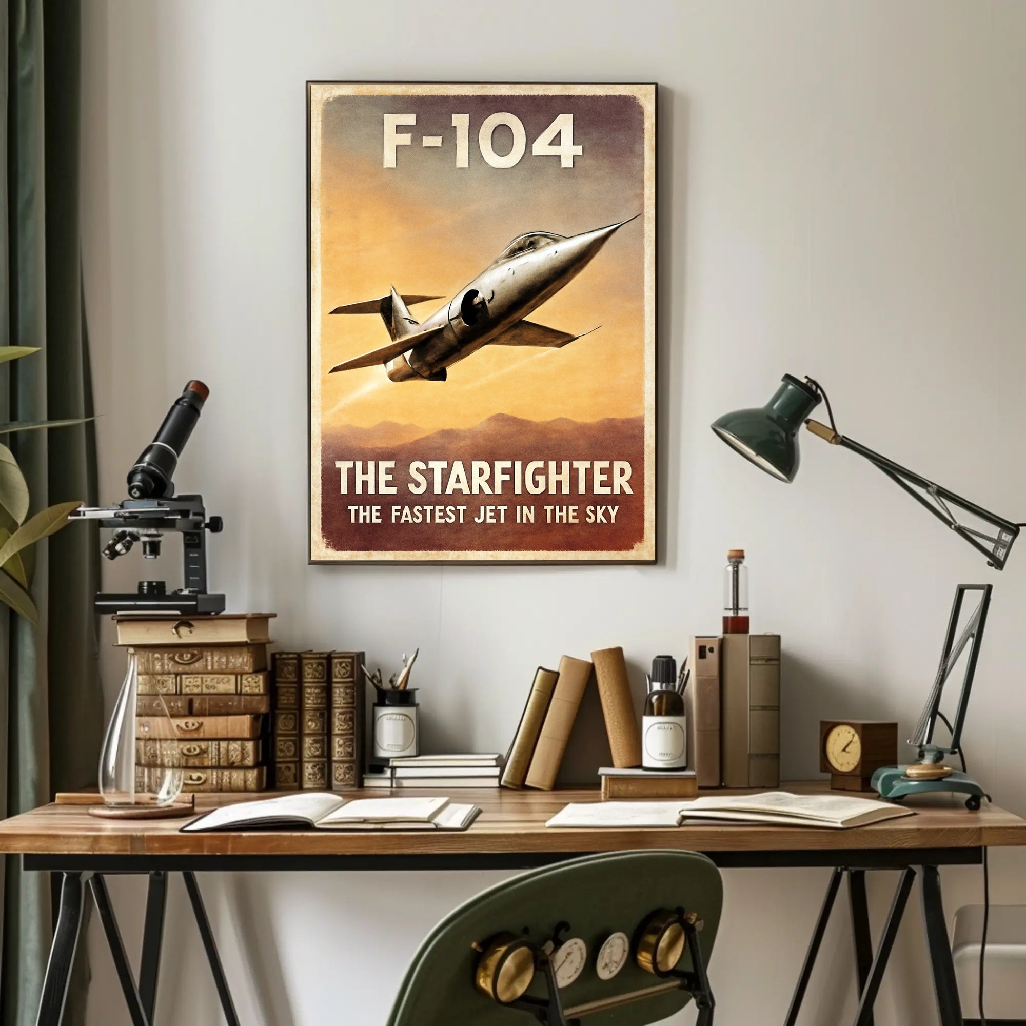 F-104 Starfighter The Fastest Jet Poster PosterGoat