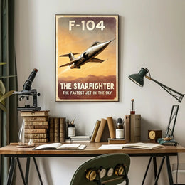 F-104 Starfighter The Fastest Jet Poster PosterGoat