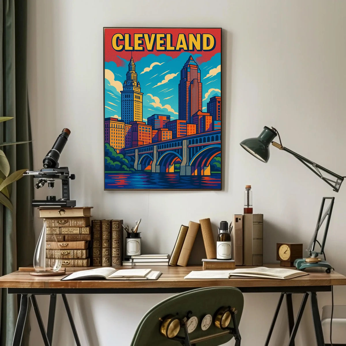 Cleveland Cityscape Poster