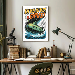 Dive Dive Dive! Poster PosterGoat