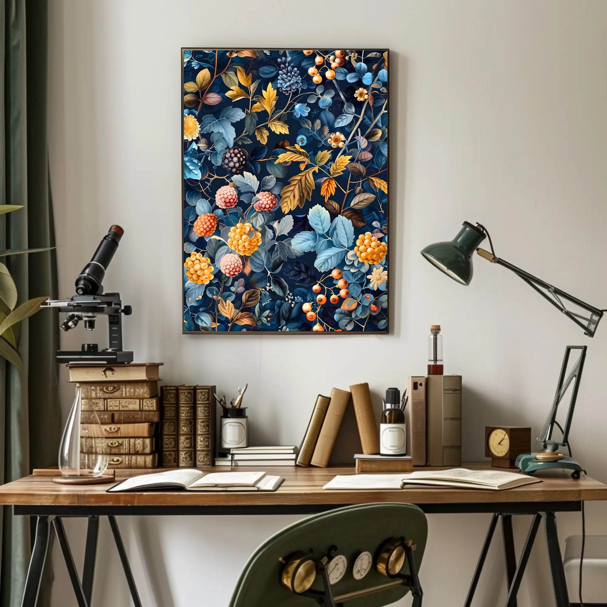 Botanical Abundance Art Print: Abstract or Artistic Poster