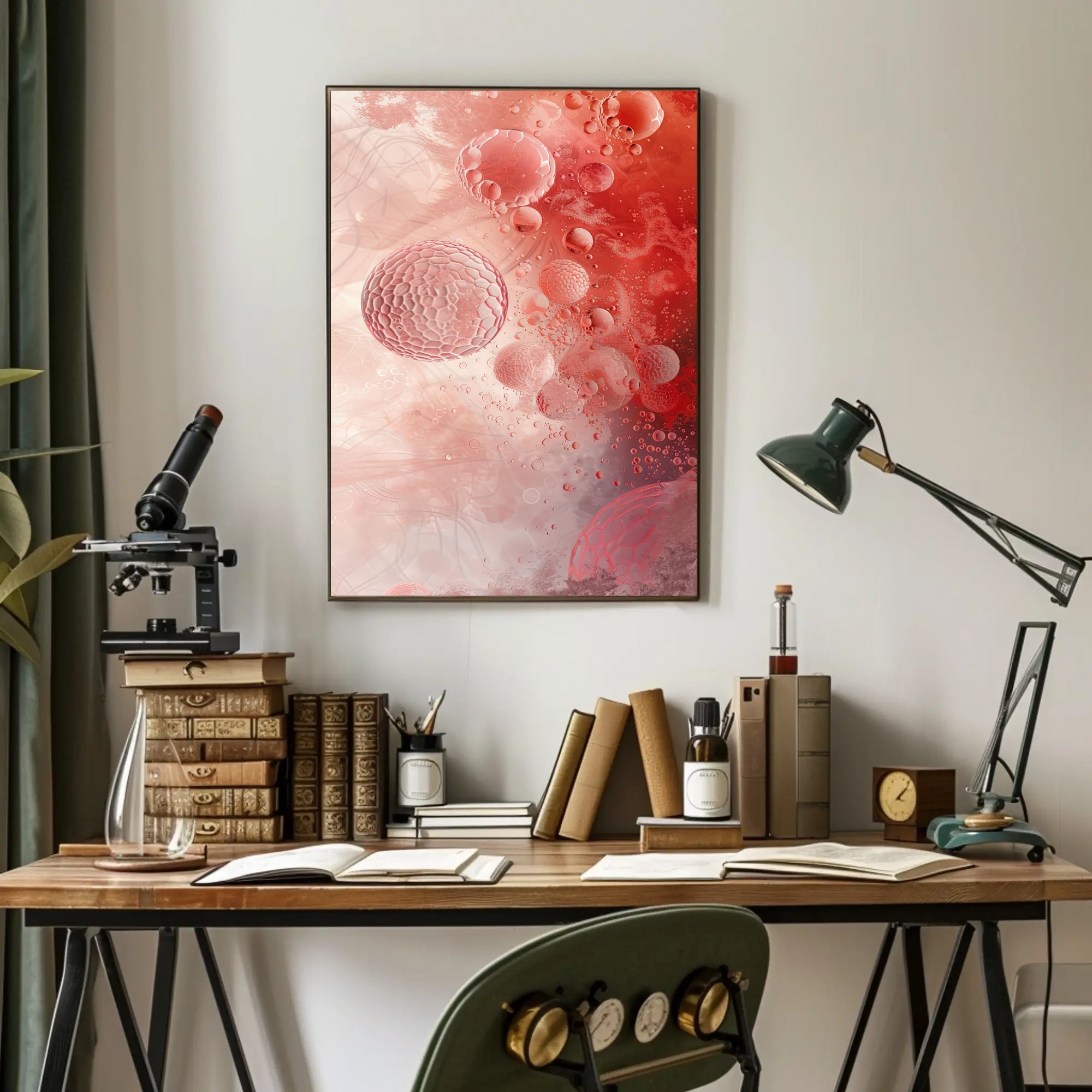 Abstract Cellular Art Poster