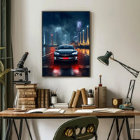Electric Elegance In The City Poster