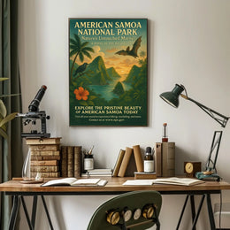 American Samoa National Park Natural Haven Poster