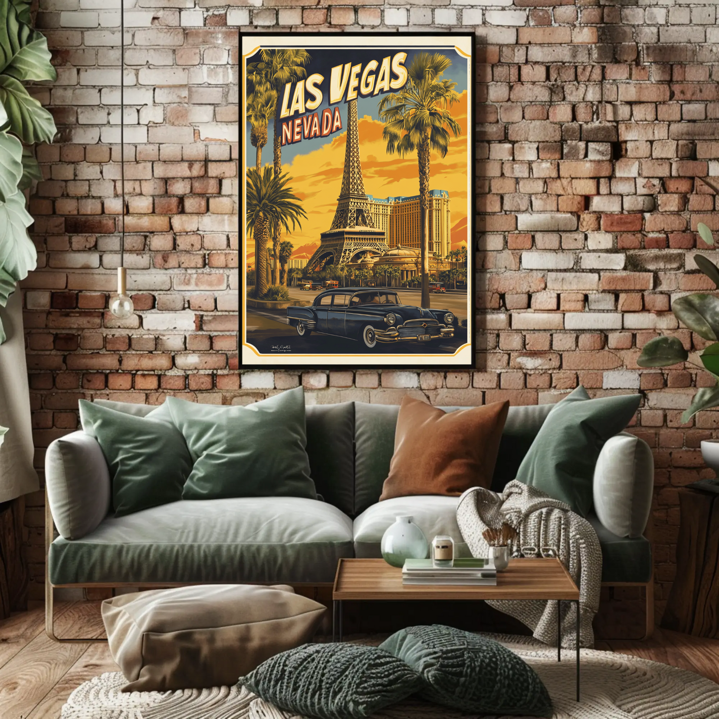 Las Vegas Retro Poster Vintage Style Poster