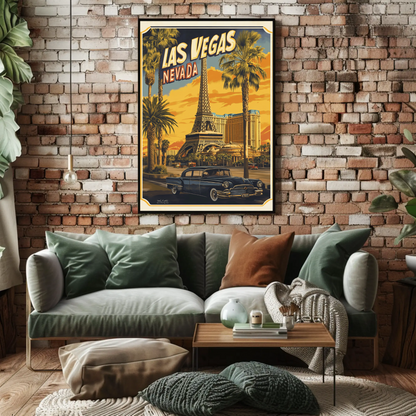 Las Vegas Retro Poster Vintage Style Poster