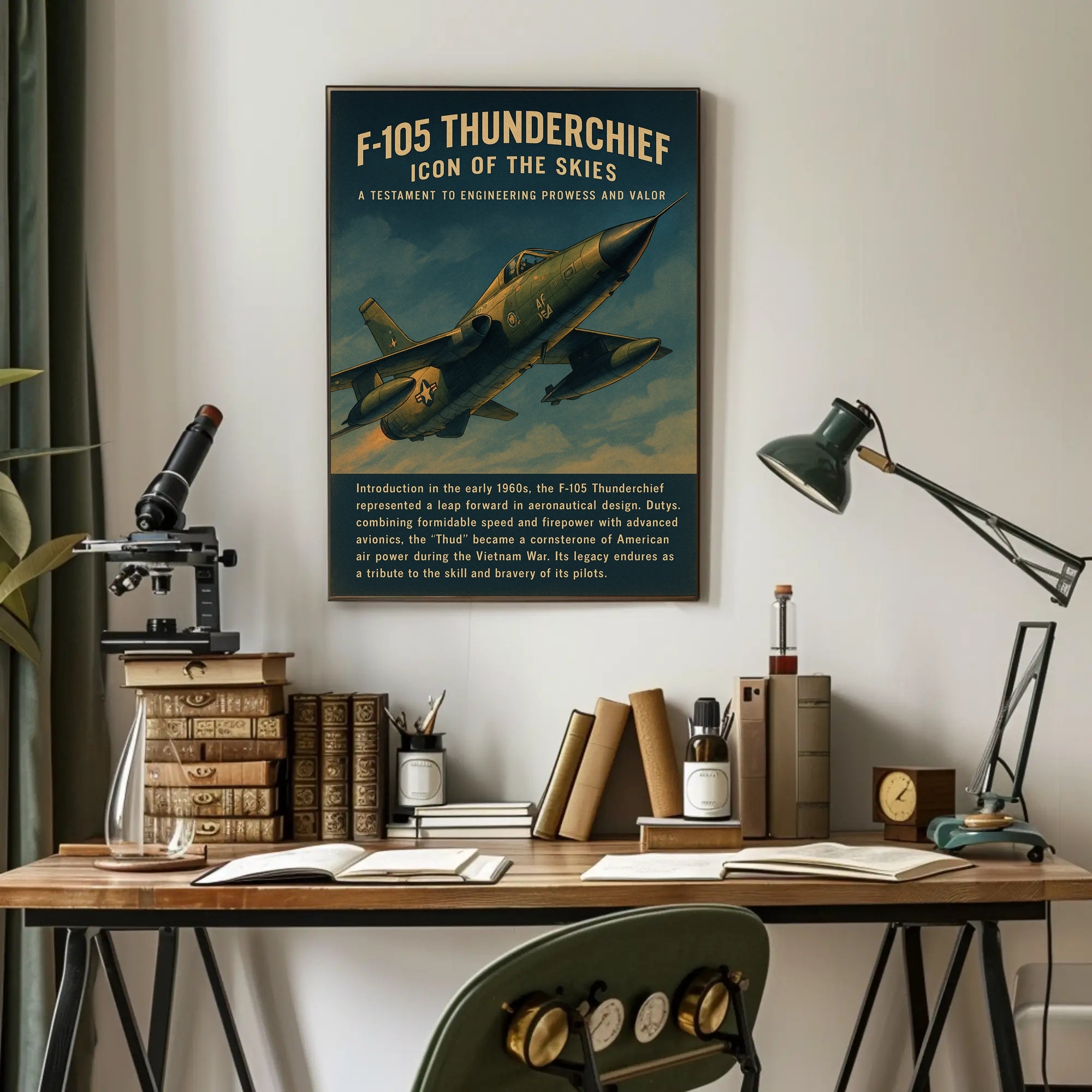 F-105 Thunderchief Icon Of The Skies Poster