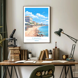 Coastal Charm of Cannes Poster