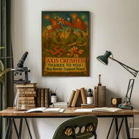 Axis Crushed Support Peace Poster