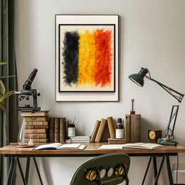 Abstract Belgian Flag Abstract Poster