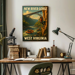 Adventure In New River Gorge Poster