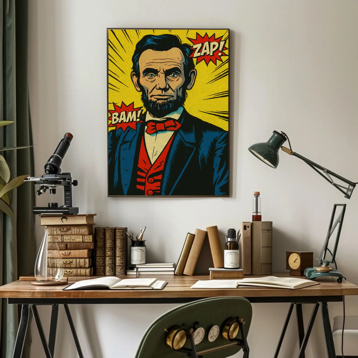 Comic Style President Poster