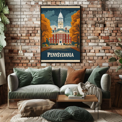 Pennsylvania Vintage Poster