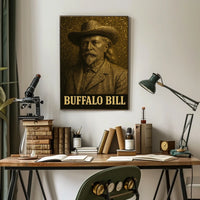 Buffalo Bill Western Portrait: Cultural or Heritage Poster