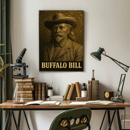 Buffalo Bill Western Portrait: Cultural or Heritage Poster