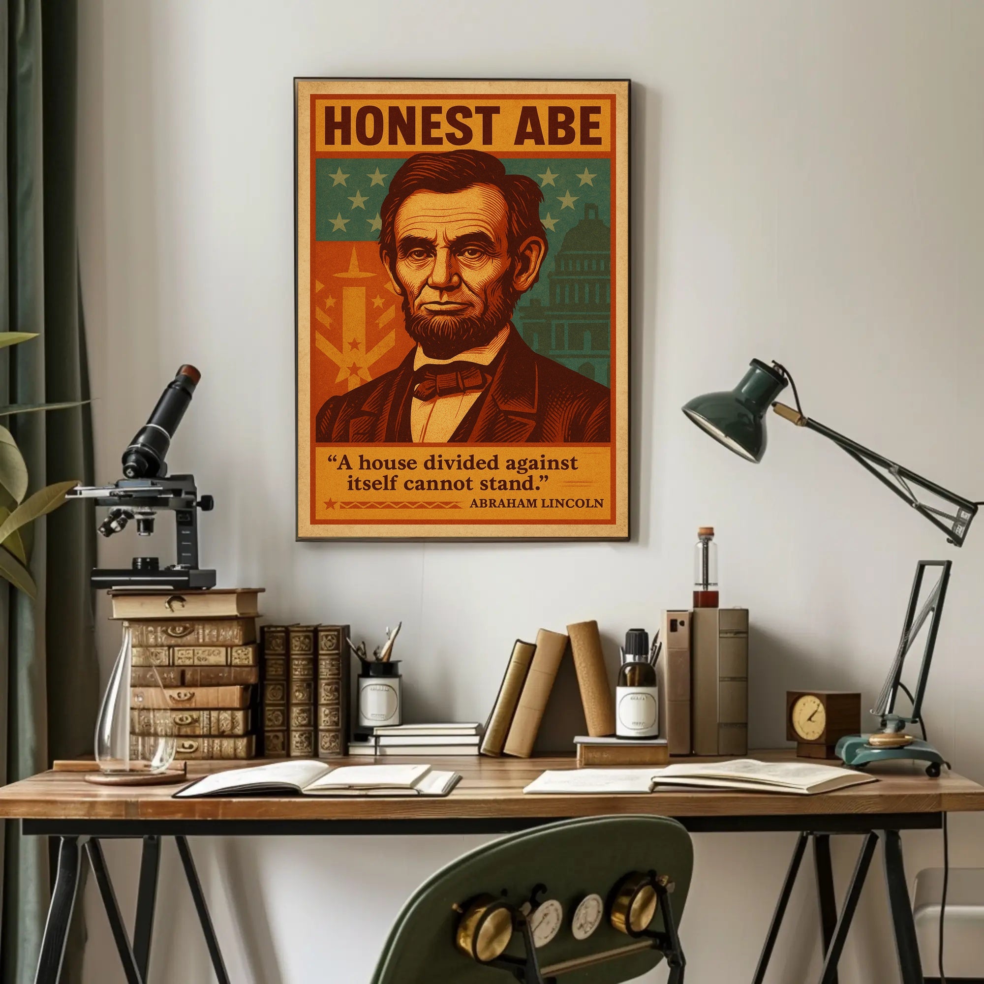 Abraham Lincoln "Honest Abe" Poster PosterGoat