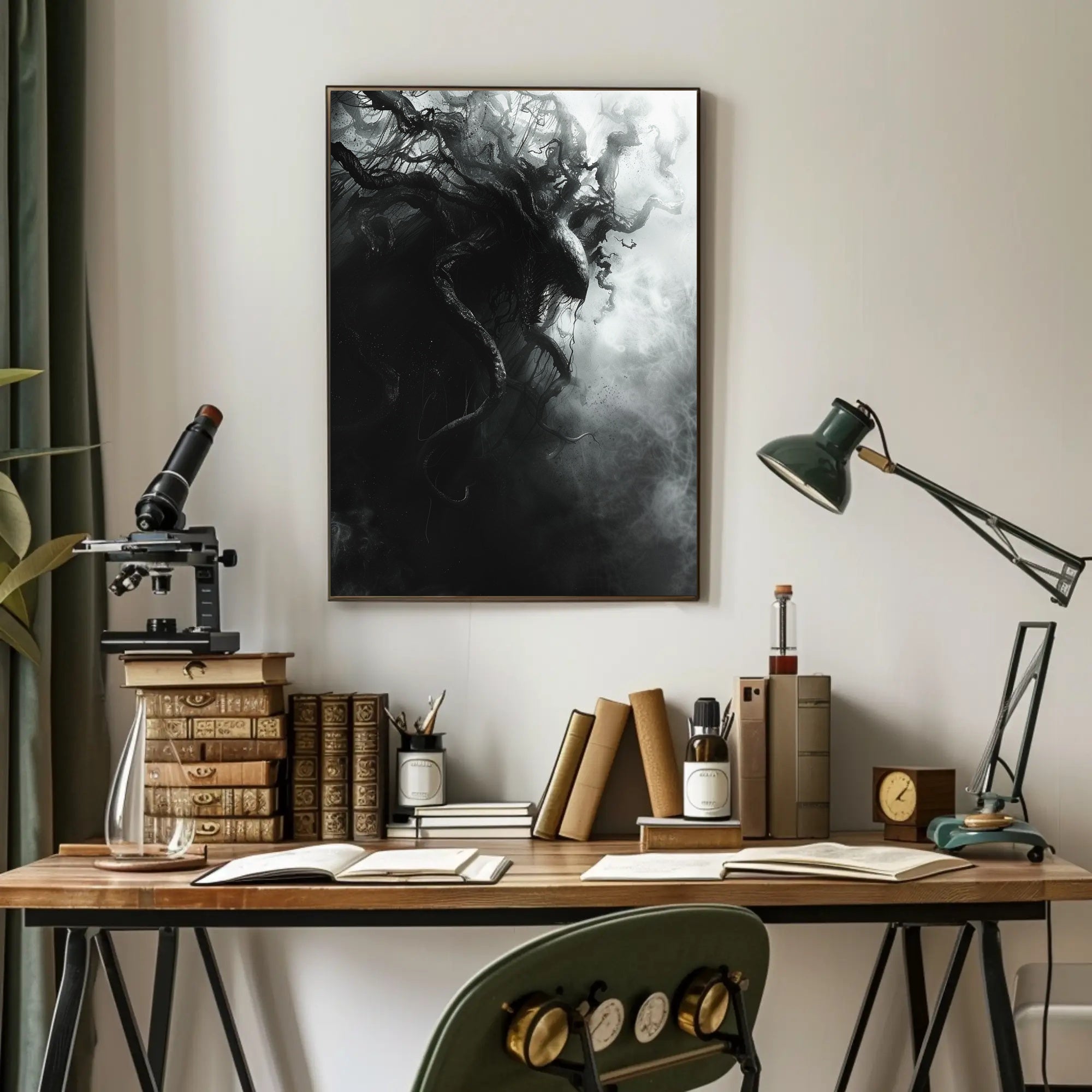 Dark Surreal Tentacle Entity Horror Art Poster PosterGoat