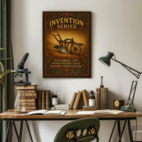 Historical Innovations in Agriculture: Vintage Educational Poster