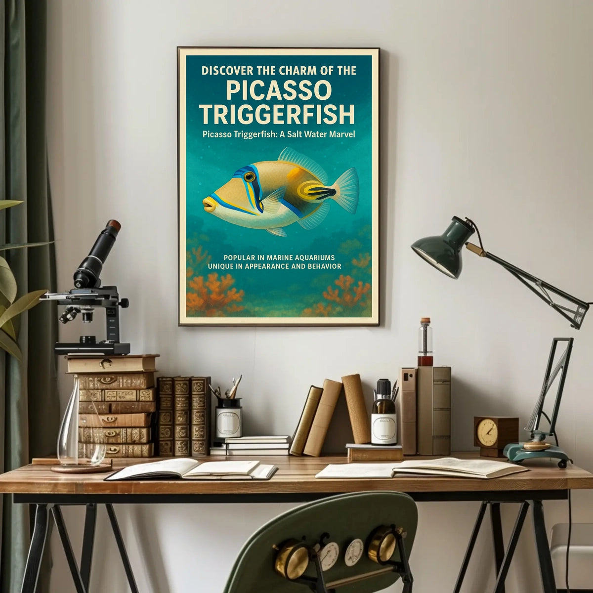 Discover the Charm of the Picasso Triggerfish Poster