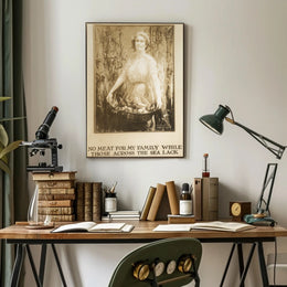 Patriotic Vintage Poster: Sacrifice for Wartime Solidarity PosterGoat