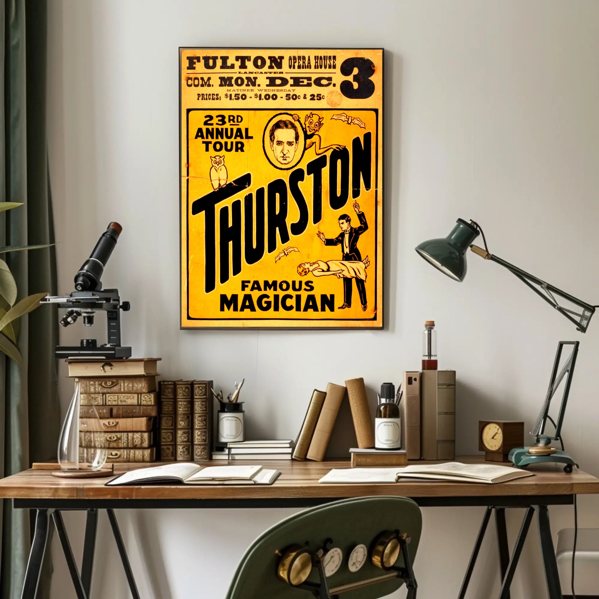 Thurston Magic Show Vintage Poster - Abstract, Artistic, or Pop Culture Poster