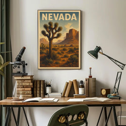 Nevada Desert Landscape Poster