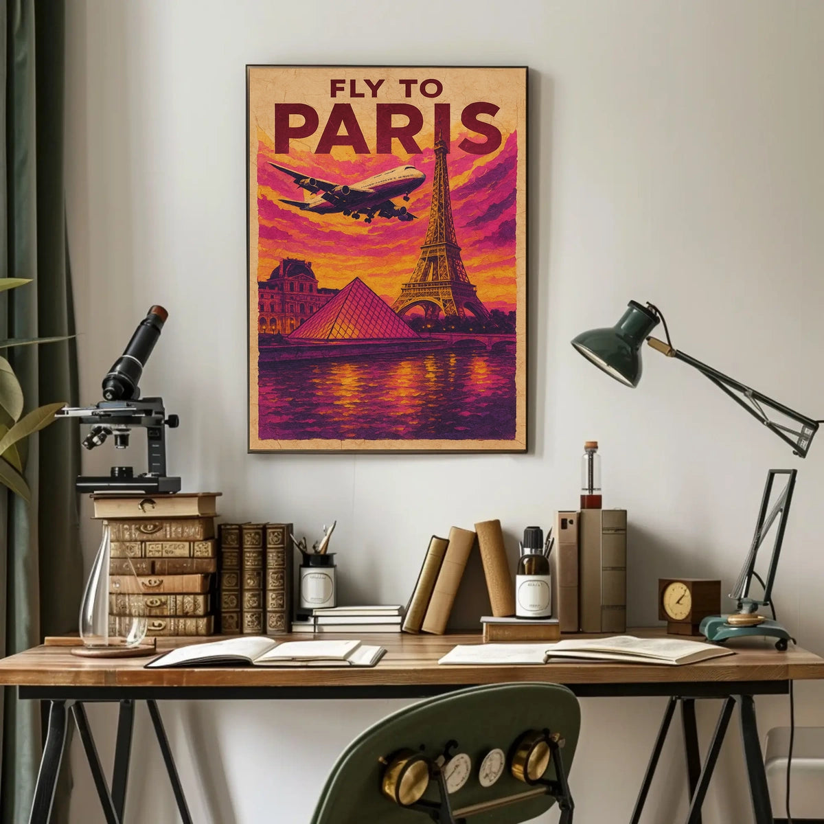 Fly To Paris Poster