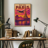 Fly To Paris Poster
