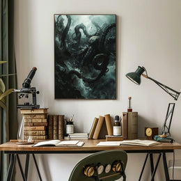 Kraken Unleashed: Epic Sea Creature Poster Art PosterGoat