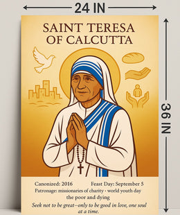 Saint Teresa of Calcutta Poster PosterGoat
