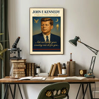 John F. Kennedy Vintage Patriotic Poster Art