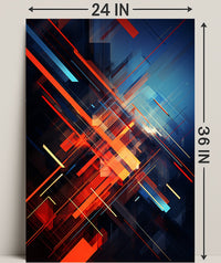 Dynamic Abstract Composition Abstract Poster PosterGoat