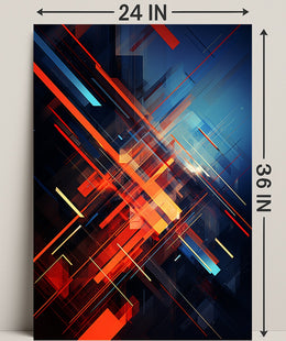 Dynamic Abstract Composition Abstract Poster PosterGoat