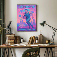 Celebrating a Multisport Trailblazer Jim Thorpe Poster