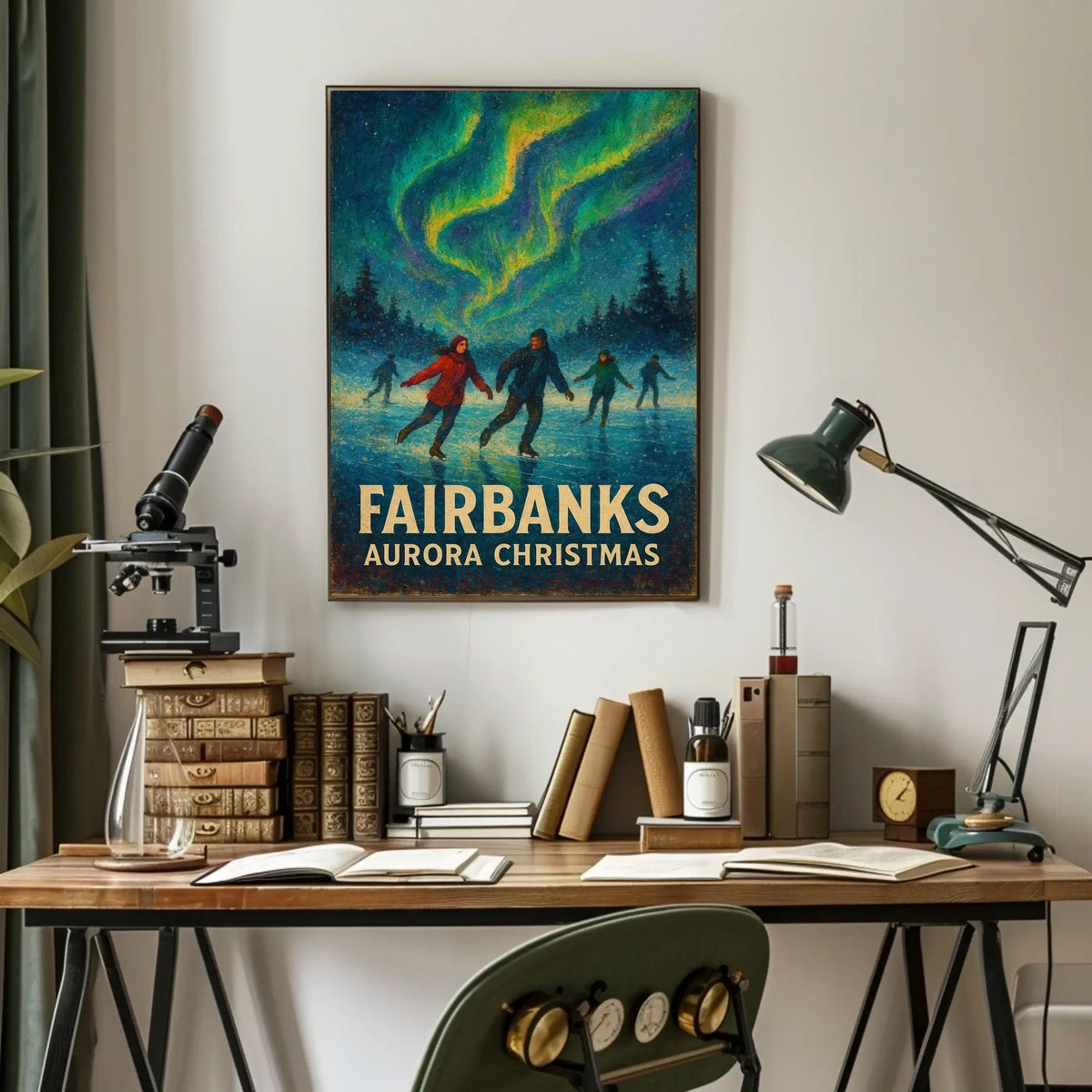 Aurora Christmas Fairbanks Poster