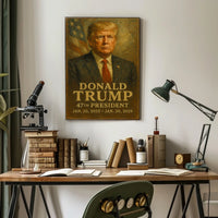 Presidential Resolve Trump Patriotic Cinematic Poster