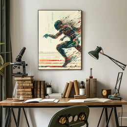 Dynamic Sports Balls Explosion Poster Art PosterGoat
