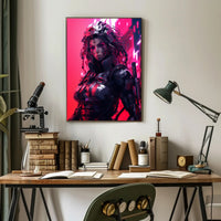 Cybernetic Warrior Poster PosterGoat