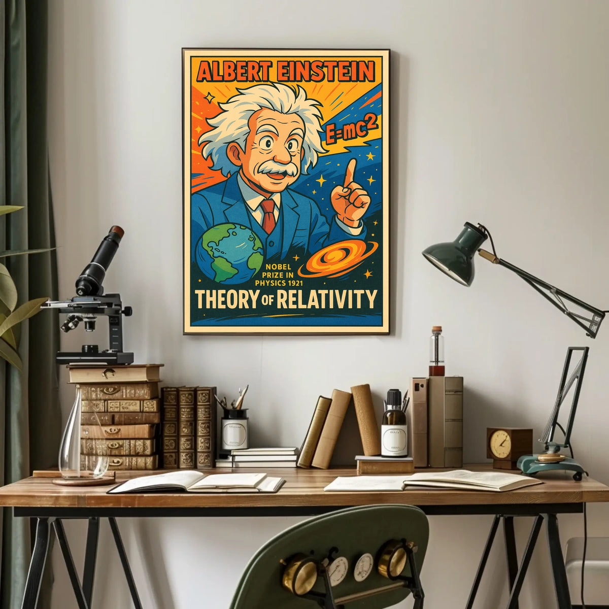 Albert Einstein Theory Of Relativity Poster