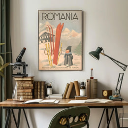 Romania Winter Tourism Poster
