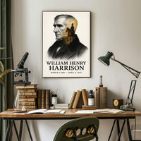 William Henry Harrison 9th President of the United States Reflections Poster