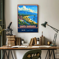 Santa Barbara Coastline Poster PosterGoat